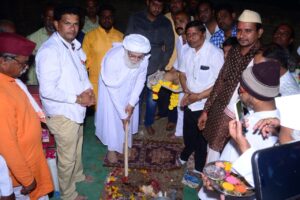 गुढीपाडव्याच्या मुहूर्तावर संत सेना महाराज मंदिराचे भूमिपूजन || Bhoomipujan of Sant Sena Maharaj Temple on the occasion of Gudhi Padwa 6 Bhoomipujan of Sant Sena Maharaj Temple on the occasion of Gudhi Padwa 4