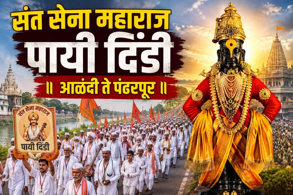 Sant Sena Maharaj on foot dindi  1